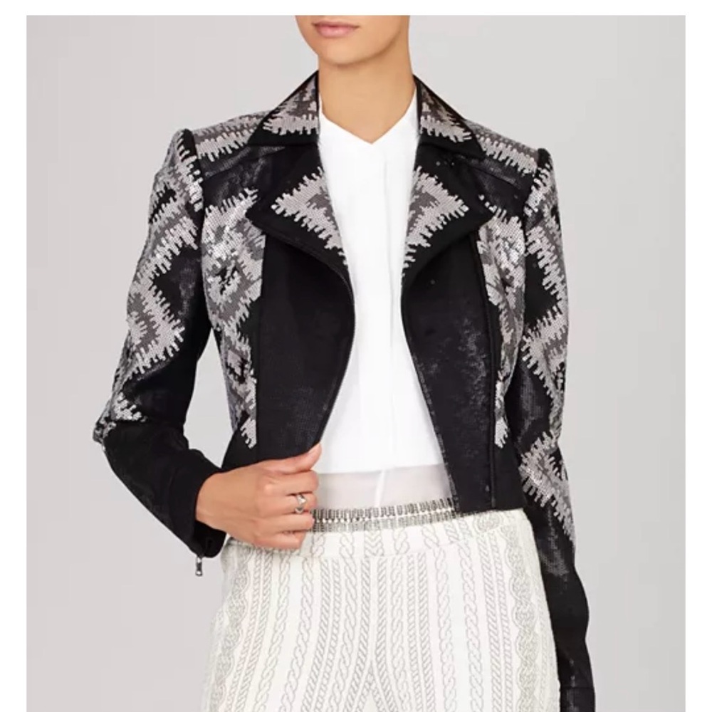 Bcbgmaxazria Runway Sequin Jacket . - image 7